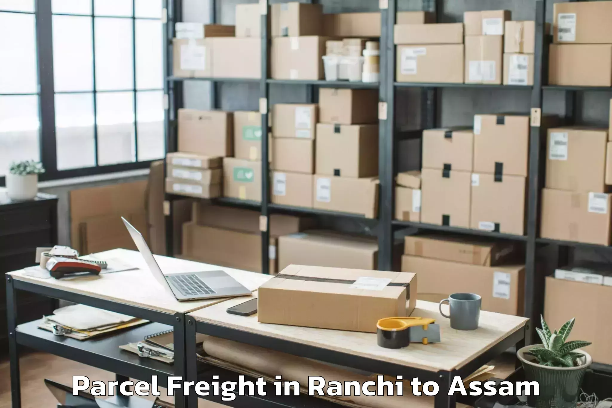 Ranchi to Kaziranga University Jorhat Parcel Freight Booking